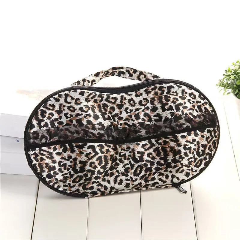Hard Shell Bra Storage Box Portable Travel Lingerie Organizer Anti-deformation Underwear Bag with Zipper and Handle