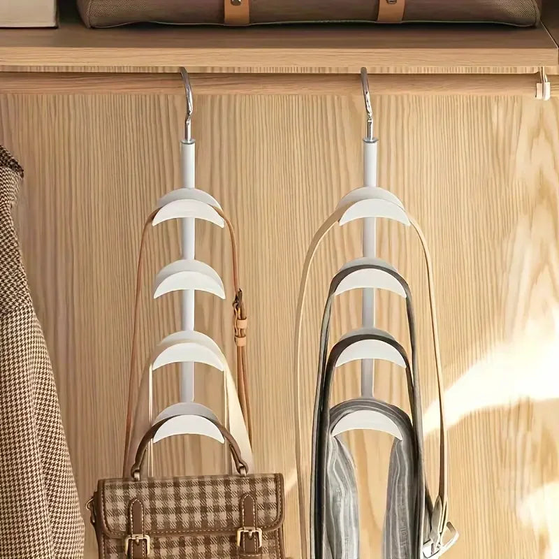 360 Degree Arched Hanger Hook Durable Bag Rack Holder Home Storage Closet Hat Silk Scarf Shawls Purse Handbag Wall Shelf